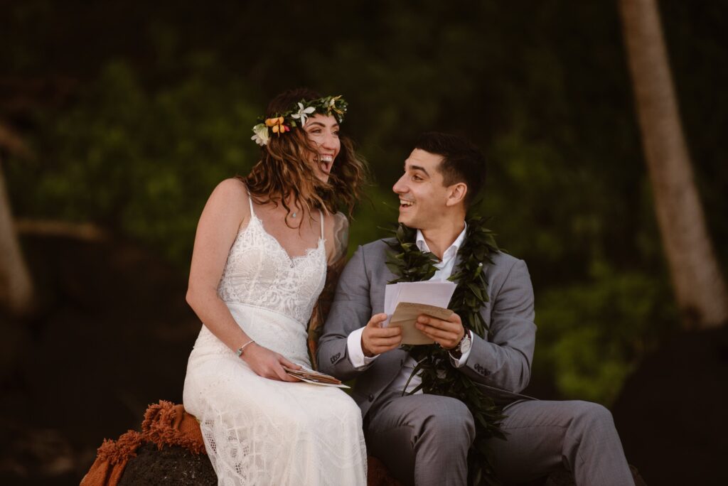 Reading letters from family and friends during elopement