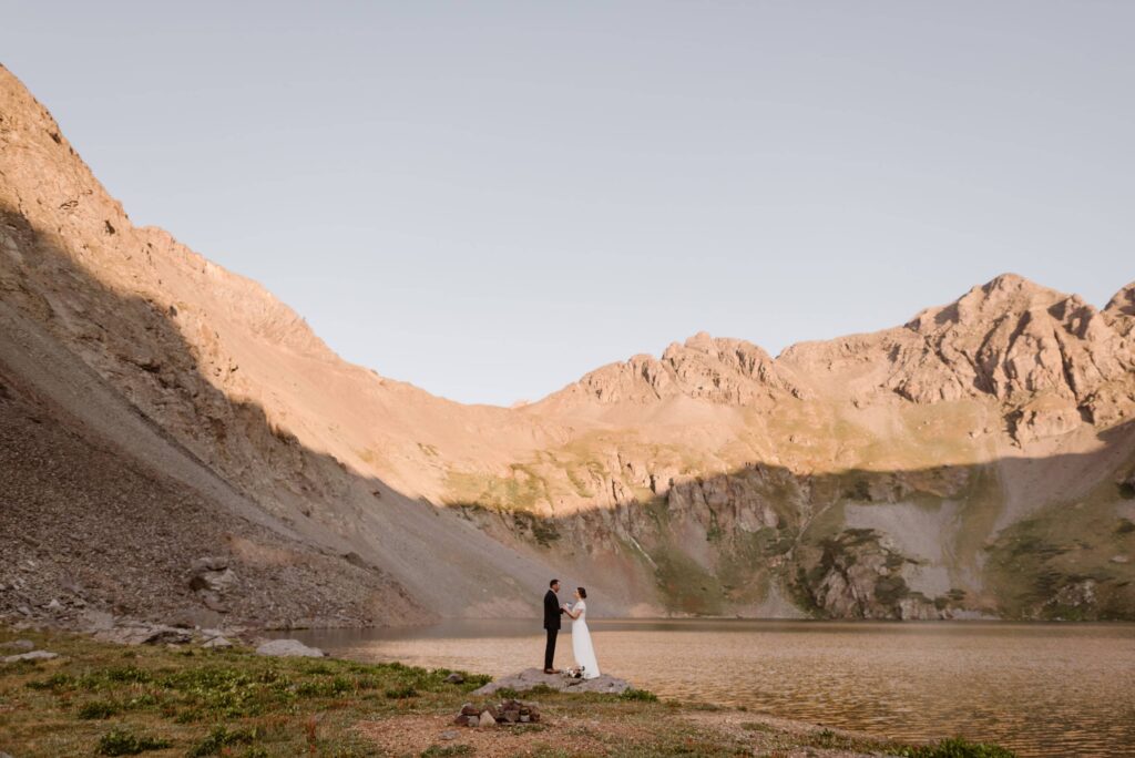 Epic Colorado elopement ceremony