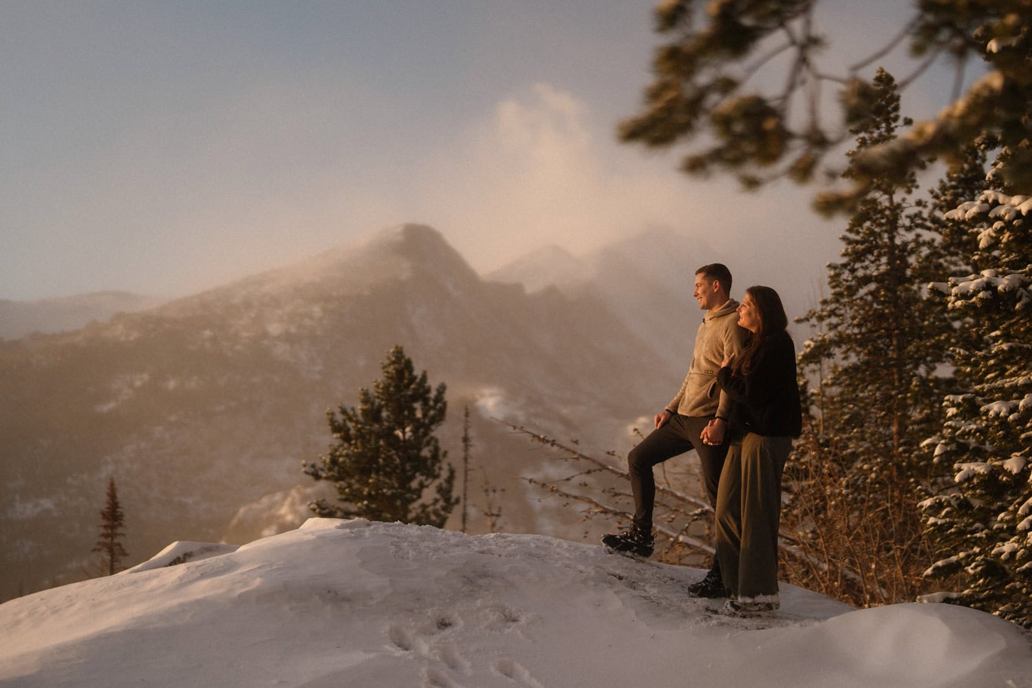 Estes Park engagement photos in RMNP