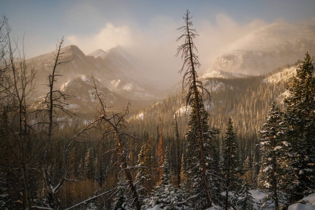 Dream Lake hike view in Estes Park