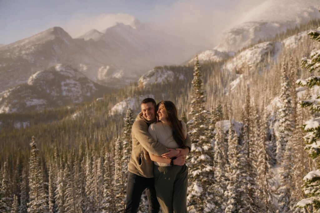 Dream Lake engagement photos