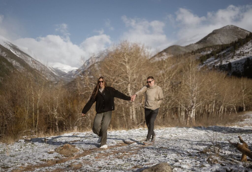 Estes Park engagement photos in Rocky Mountain National Park