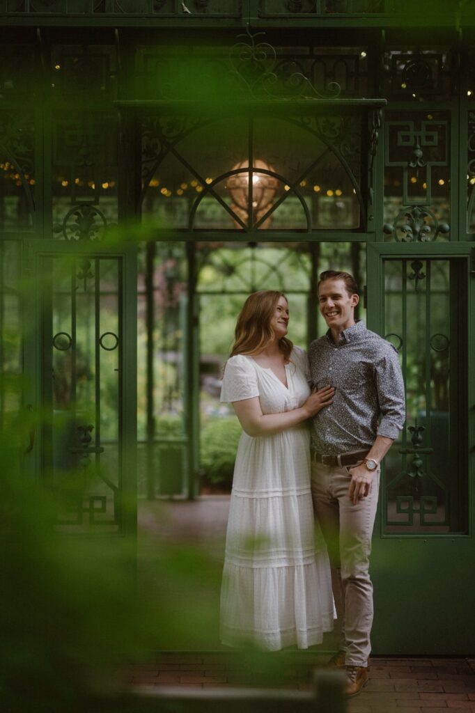 Denver Botanic Gardens solarium engagement photos