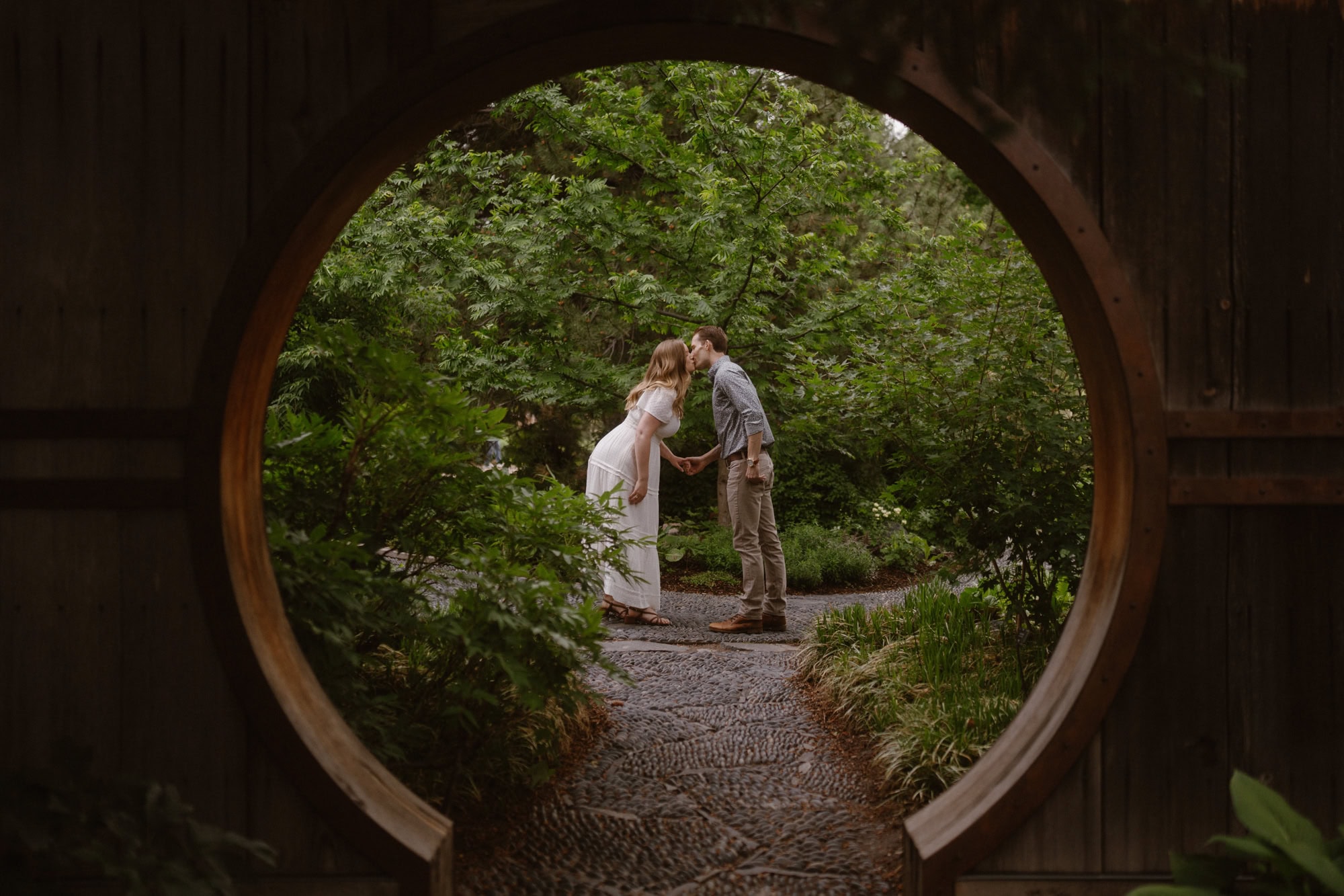 Denver Botanic Gardens engagement photo