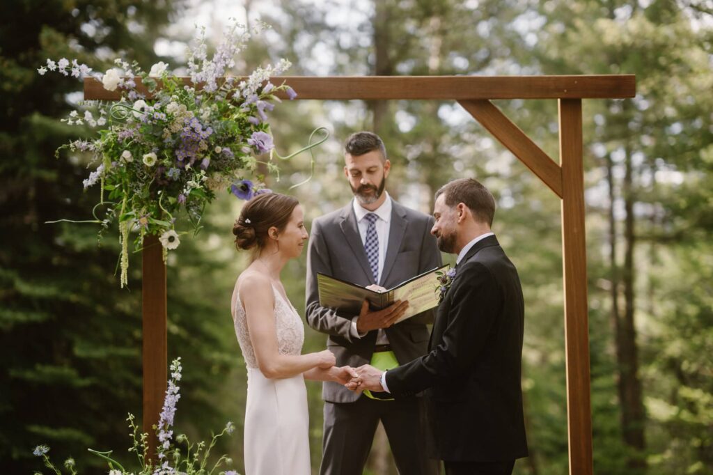 Juniper Mountain House wedding ceremony