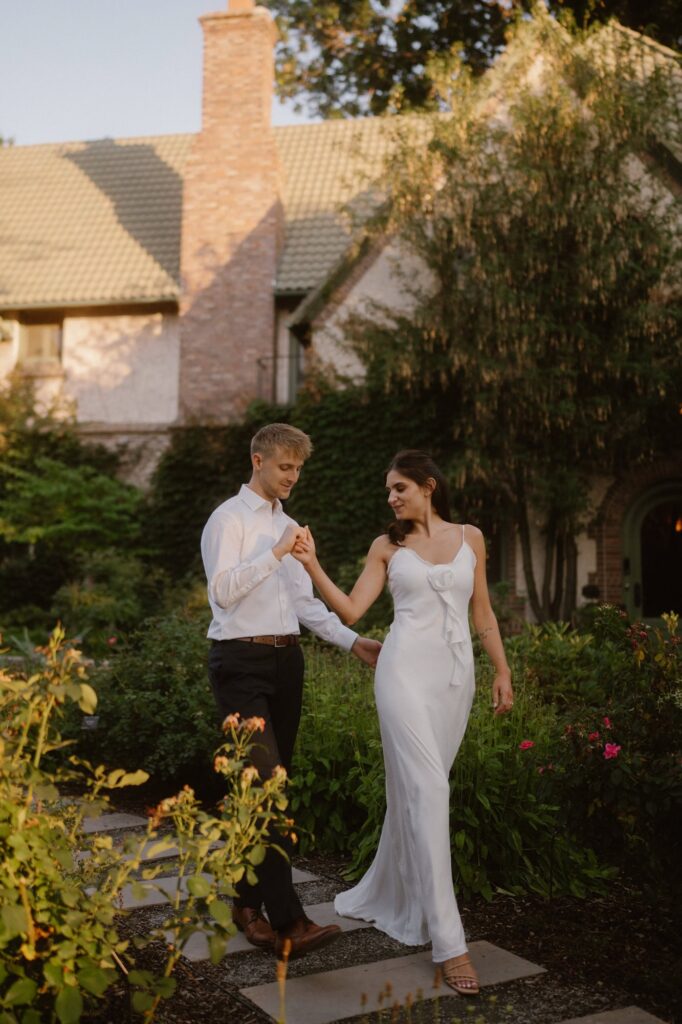 Denver Botanic Gardens couples photos with a European vibe