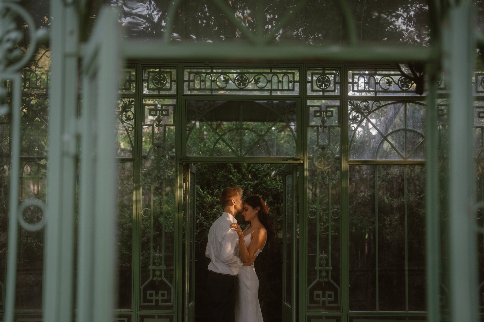 Engagement photos at Denver Botanic Garden