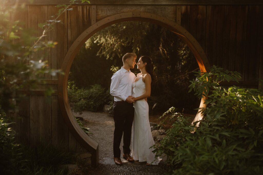 Denver Botanic Gardens engagement photoshoot
