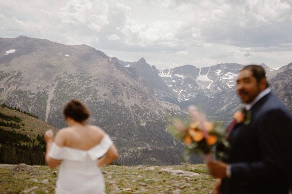 Colorado mountaintop wedding photography