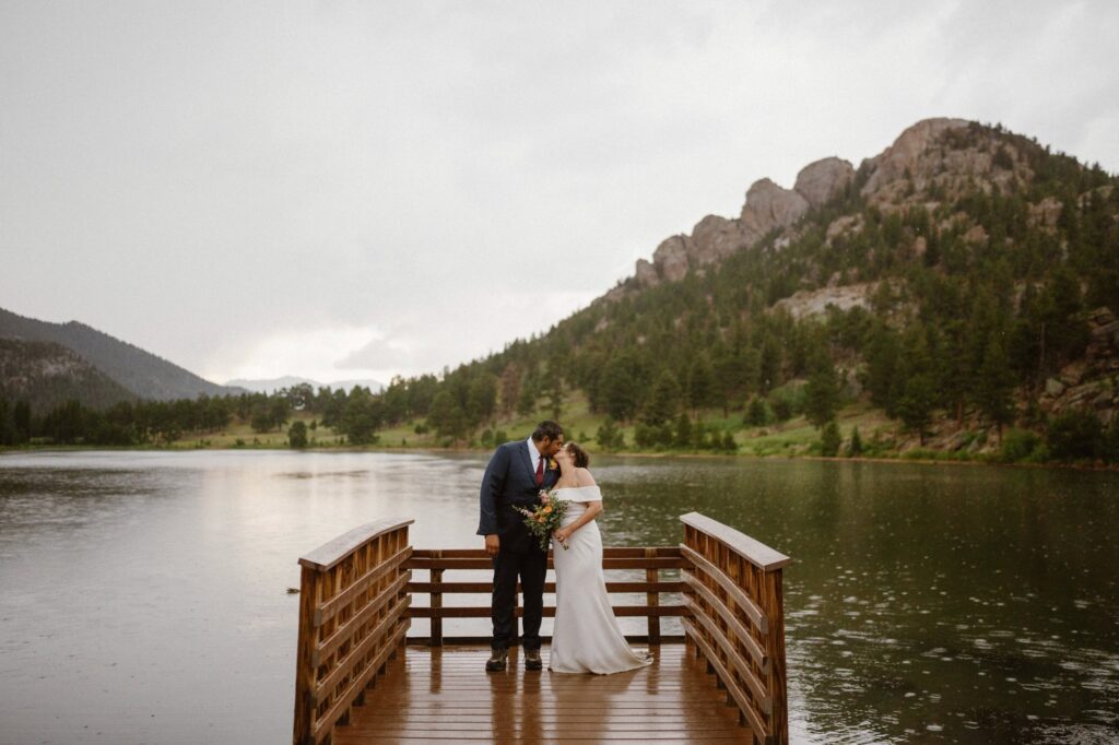 Lily Lake dock wedding