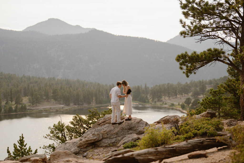 Lily Lake proposal in Estes Park, Colorado