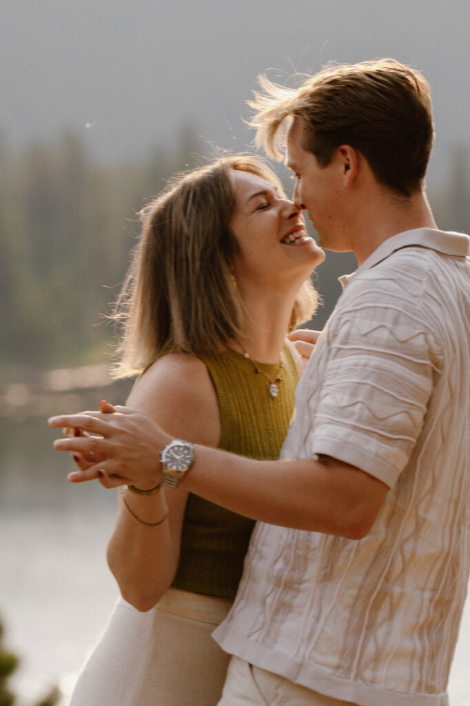 Silly engagement photos