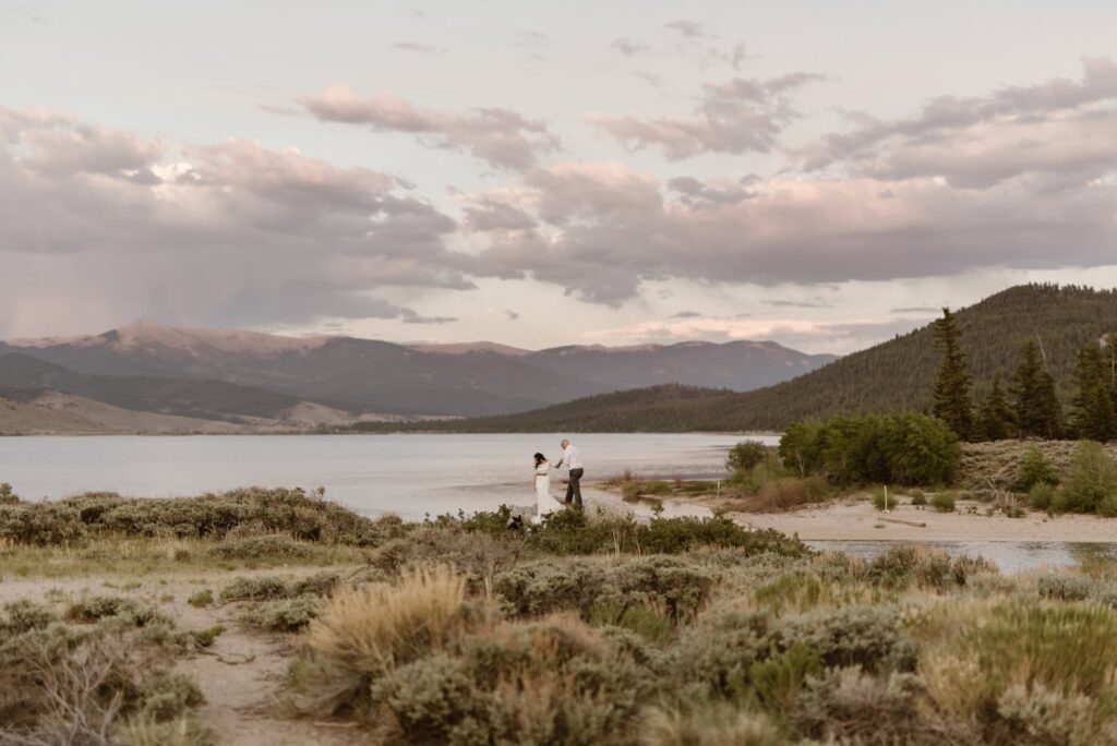 June Twin Lakes elopement photos