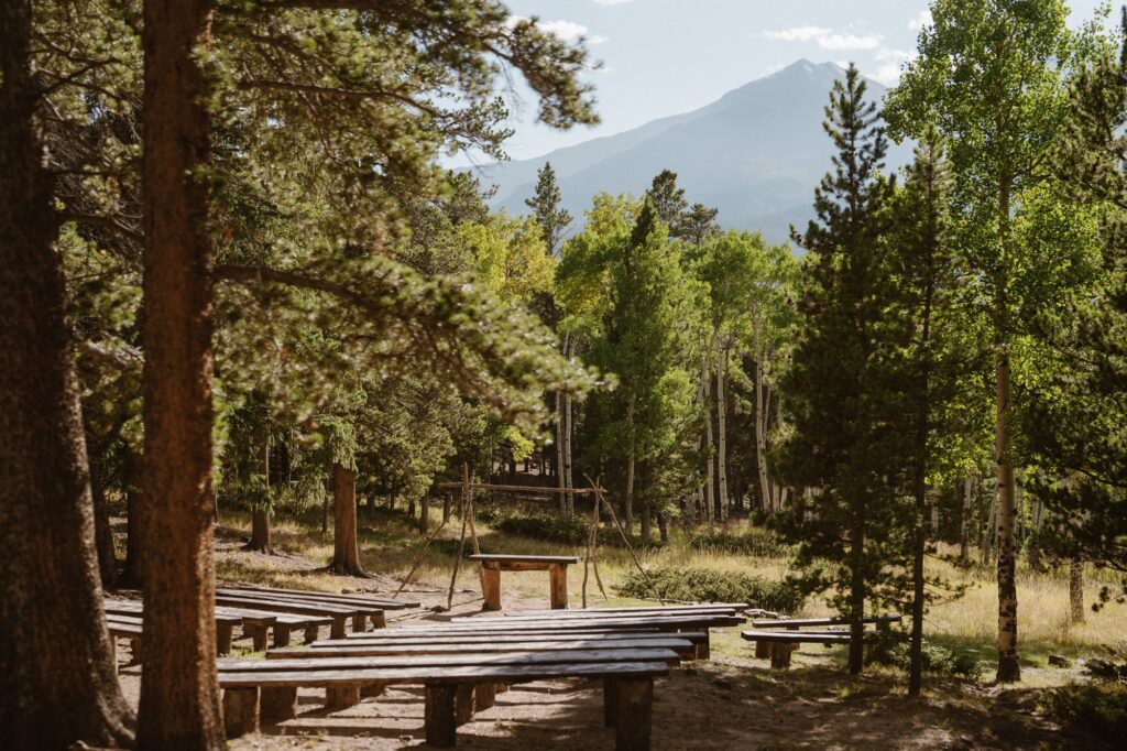 Dao House wedding ceremony site in Estes Park, Colorado