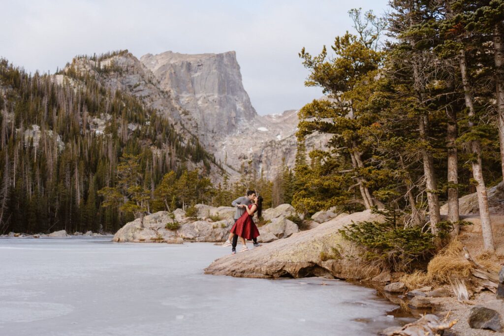 Rocky Mountain National Park surprise engagement photos