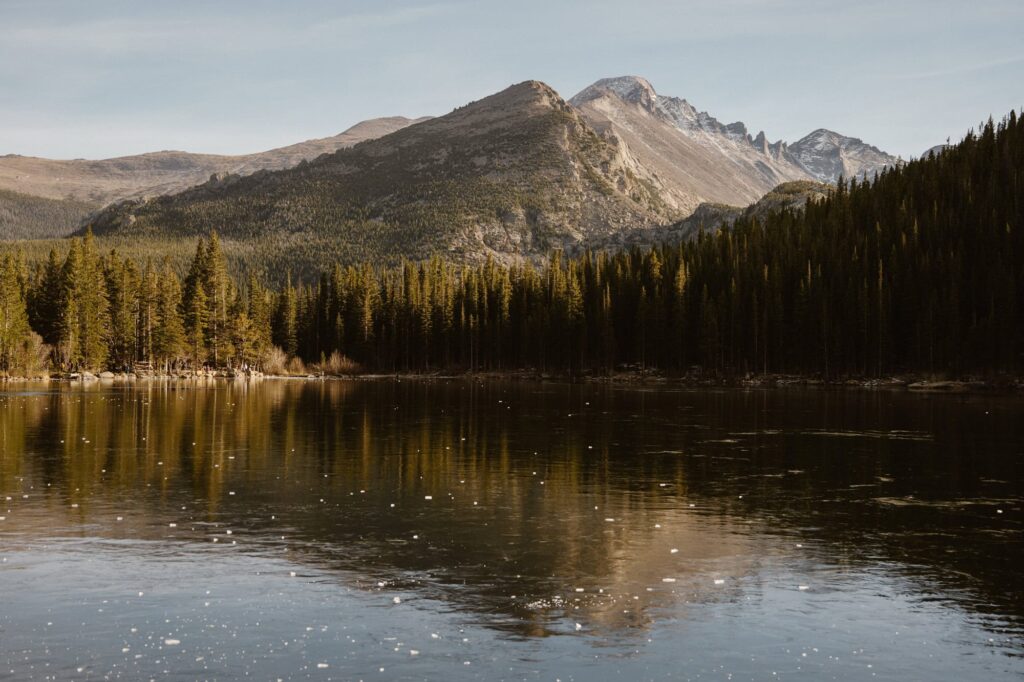 Bear Lake in November during surprise engagement photos