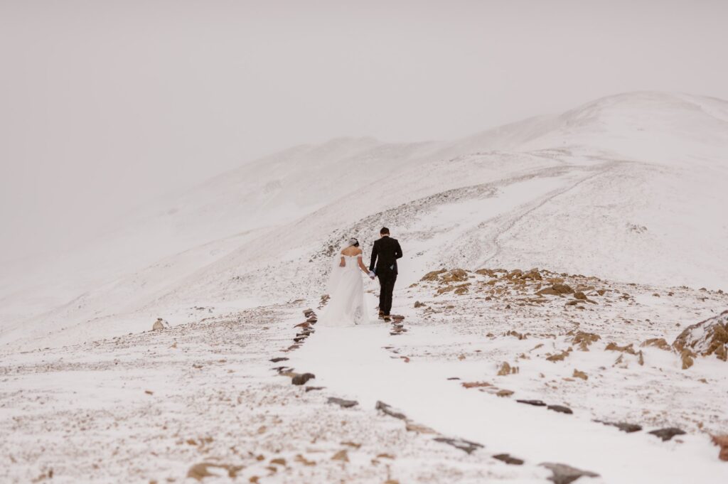 Loveland Pass winter wedding