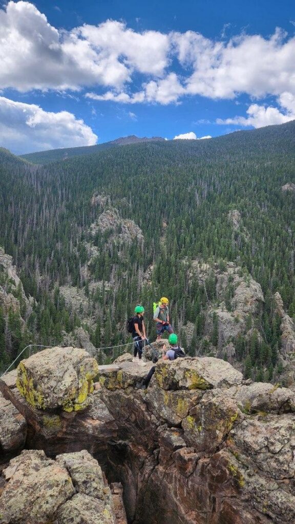 Estes Park via ferrata view