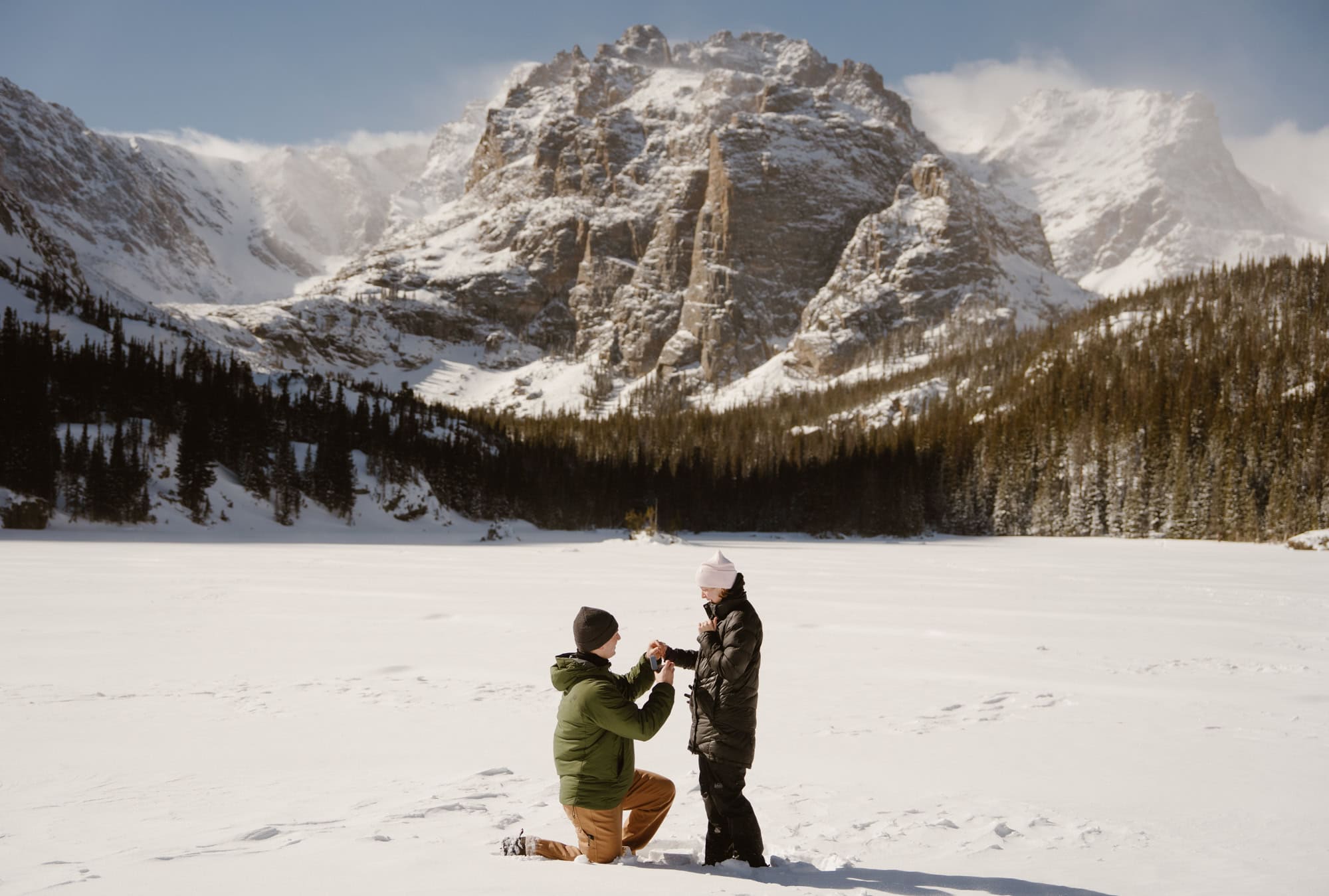 Hiking proposal at The Loch in winter