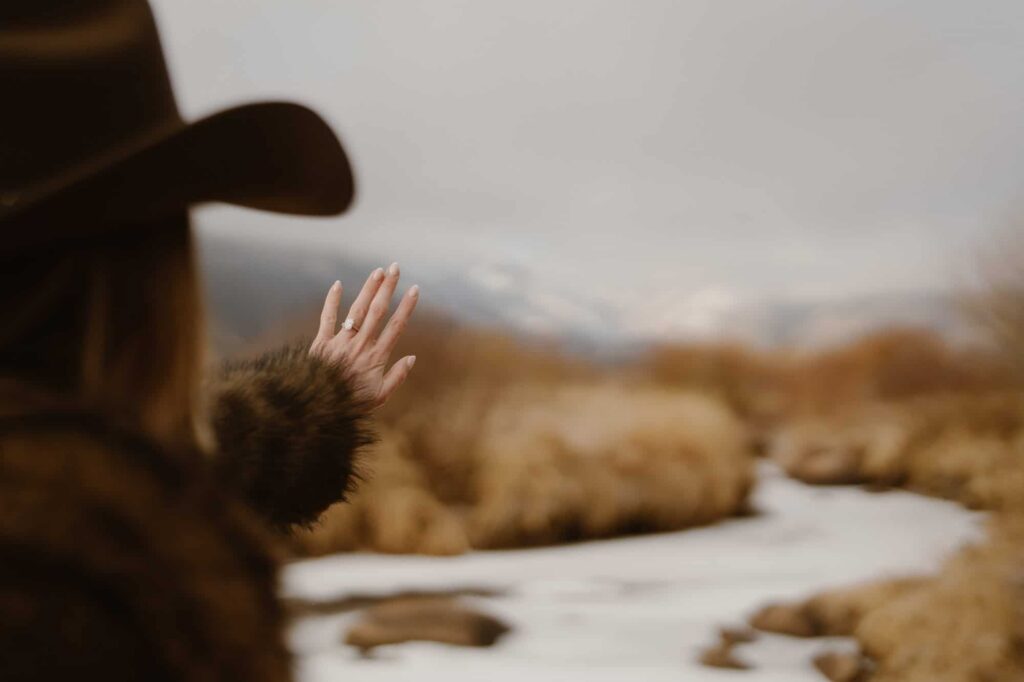 Engagement ring detail