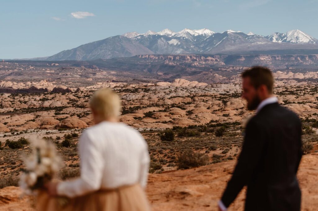 Elopement photos in Arches National Park