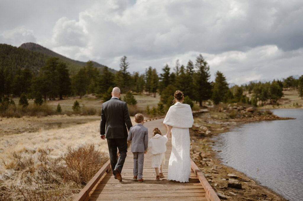 Family vow renewal photos in Estes Park, Colorado
