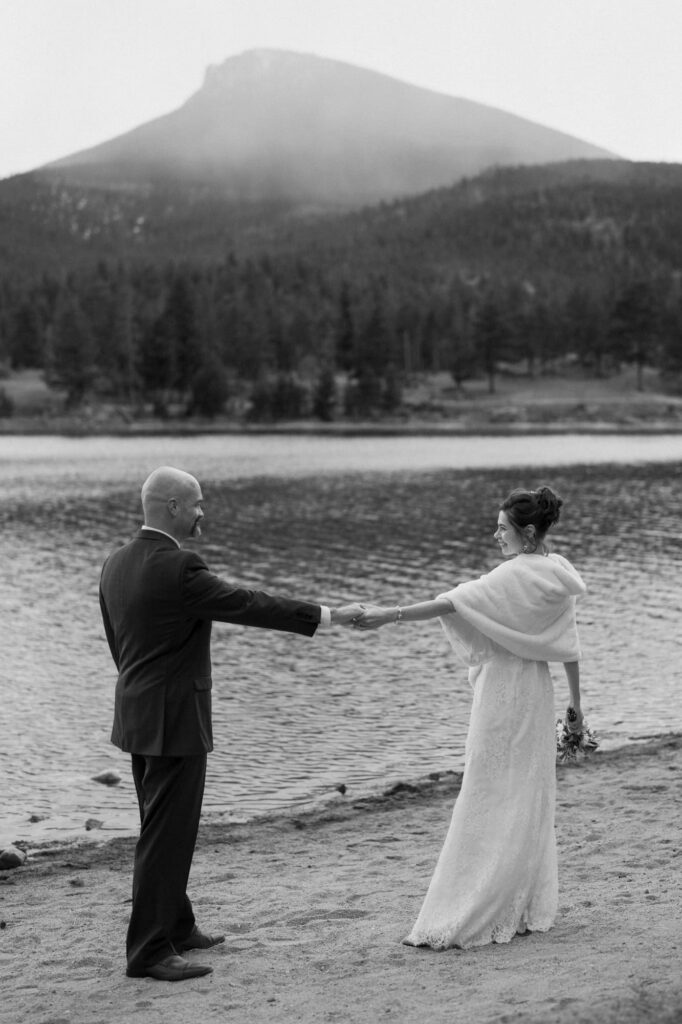 Vow renewal photography in Colorado at Lily Lake
