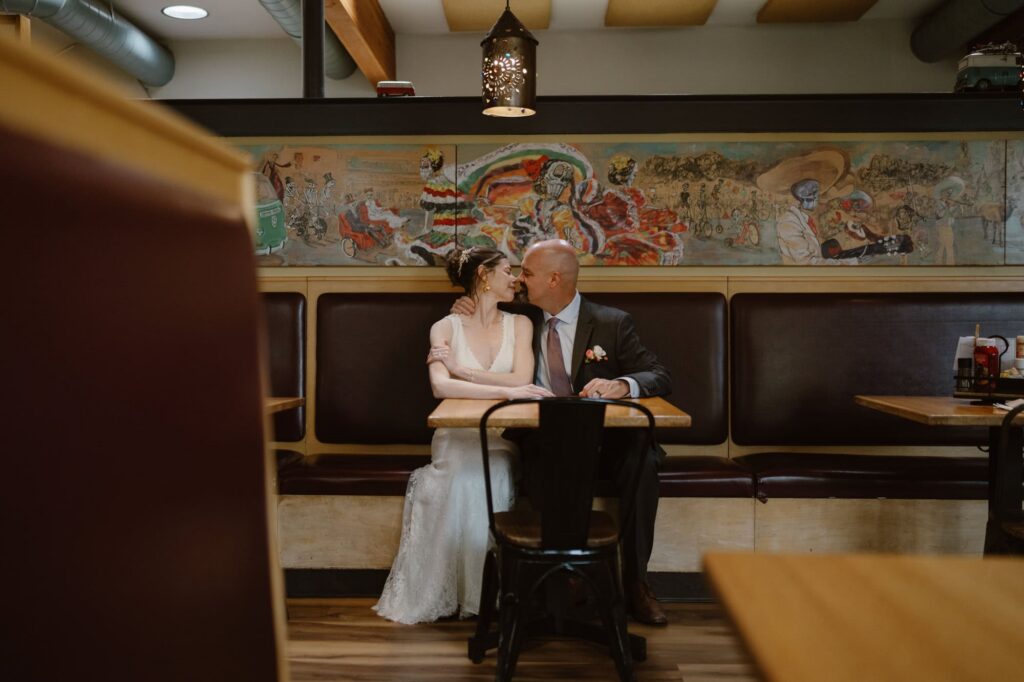 Ed's Cantina wedding photos in Estes Park