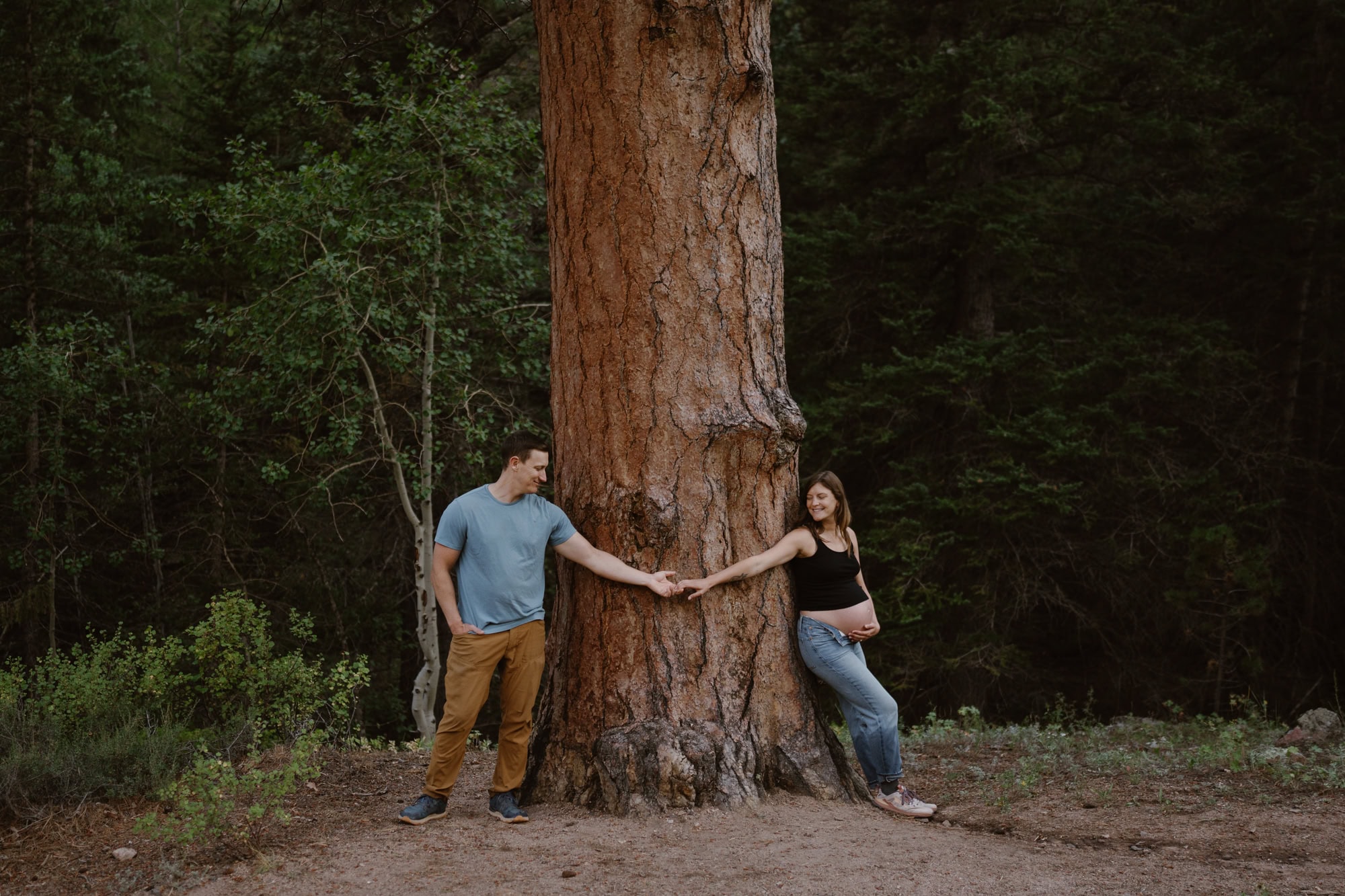 Maternity photos in the forest