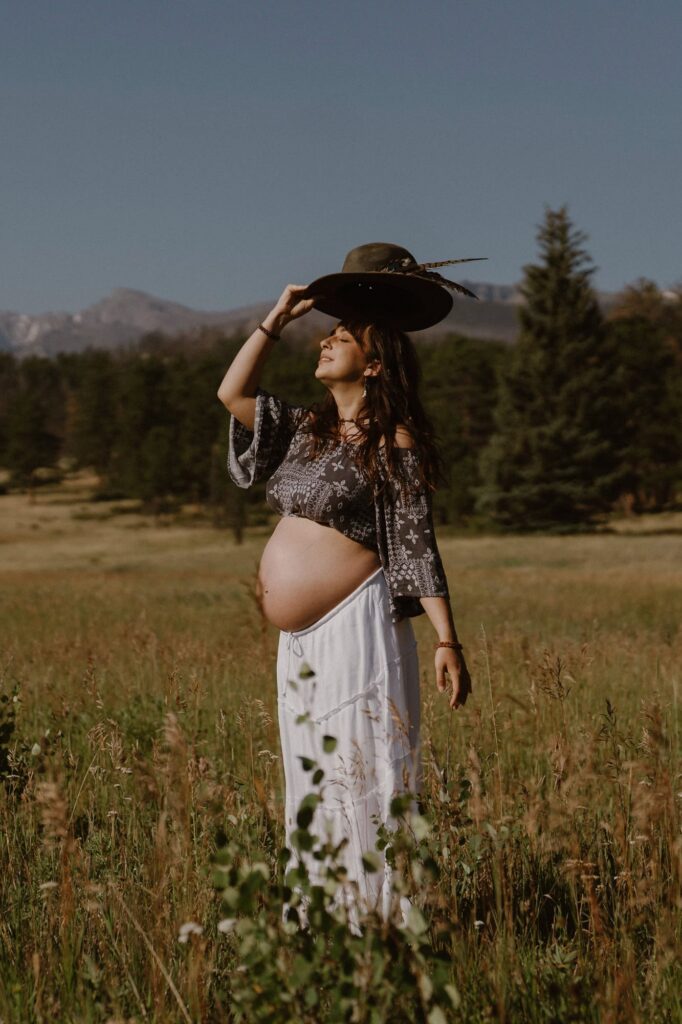 Rocky Mountain National Park maternity photos