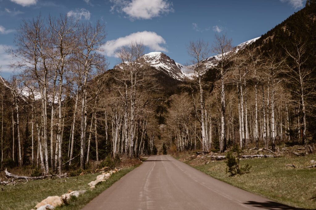 Road leading to Endovalley in Rocky Mountain National Park