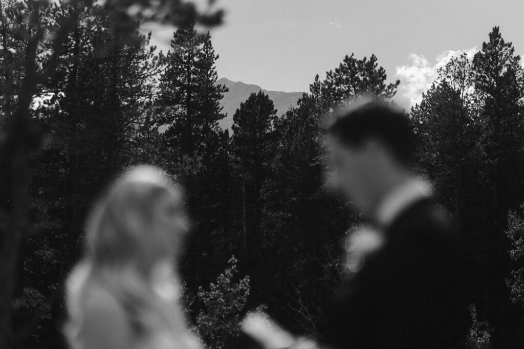 wedding photography taken in the mountains of Estes Park
