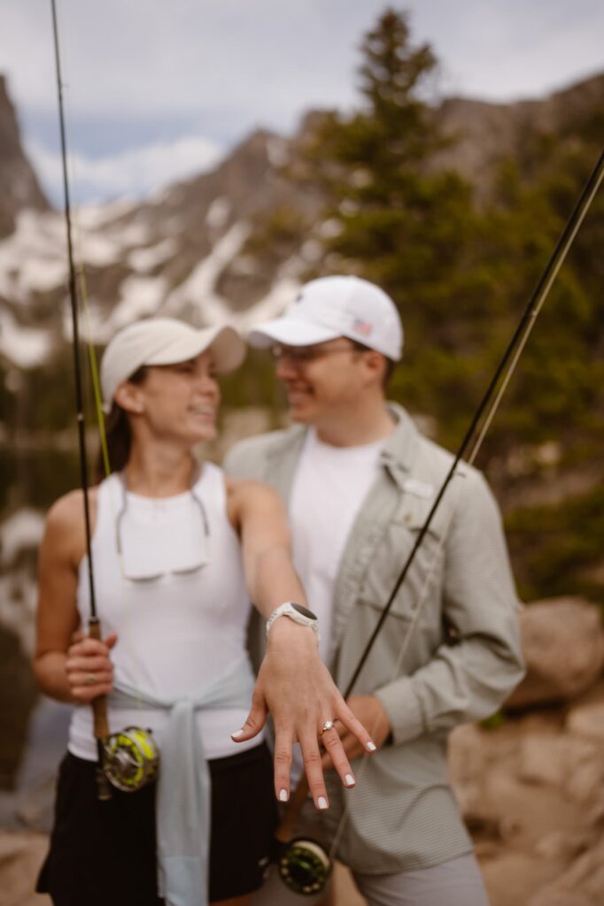 Fly fishing in Colorado with a surprise proposal