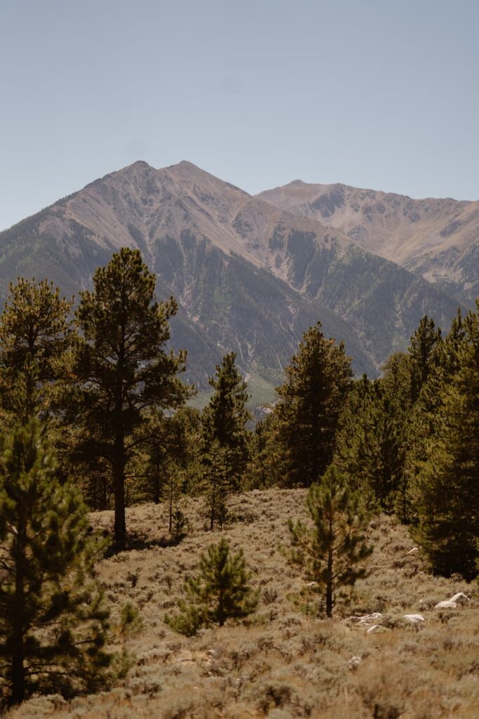 View of Colorado mountains