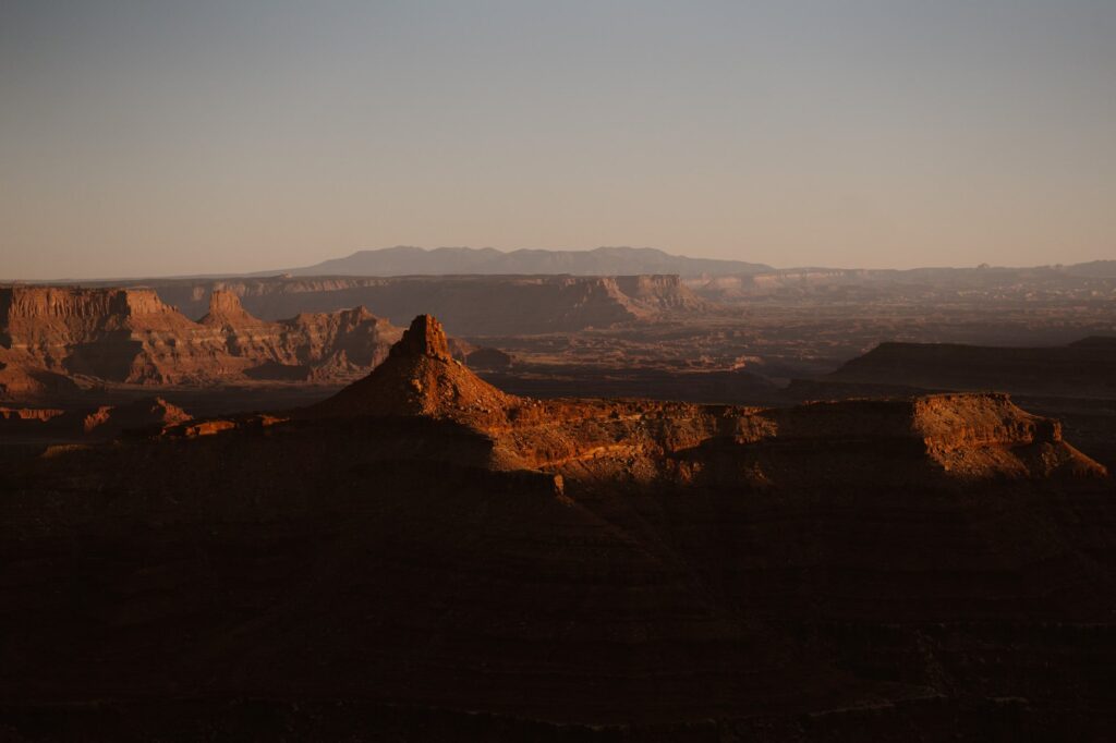 View of cliffs and towers in Moab, Utah