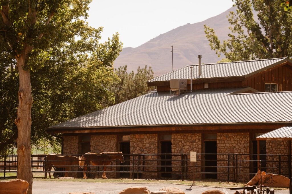 Horse stable at Sorrel River Ranch