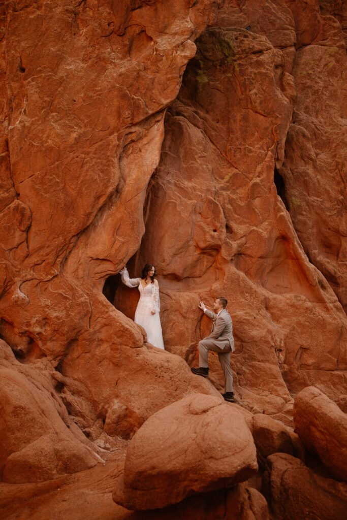 Couples portraits at Garden of the Gods