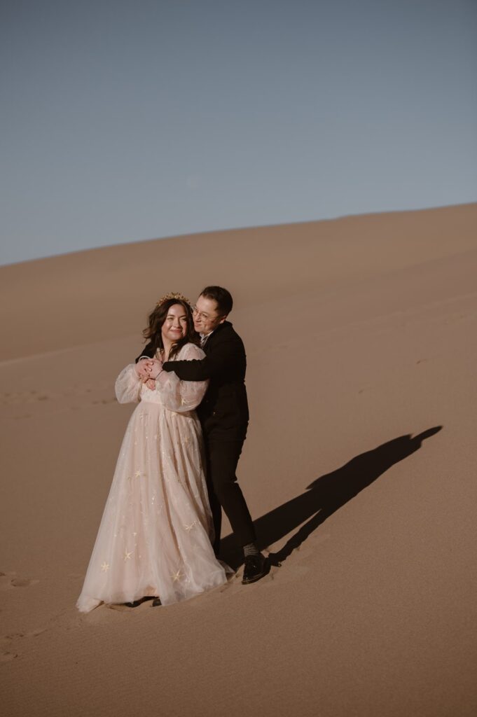 Wedding portraits at Great Sand Dunes National Park