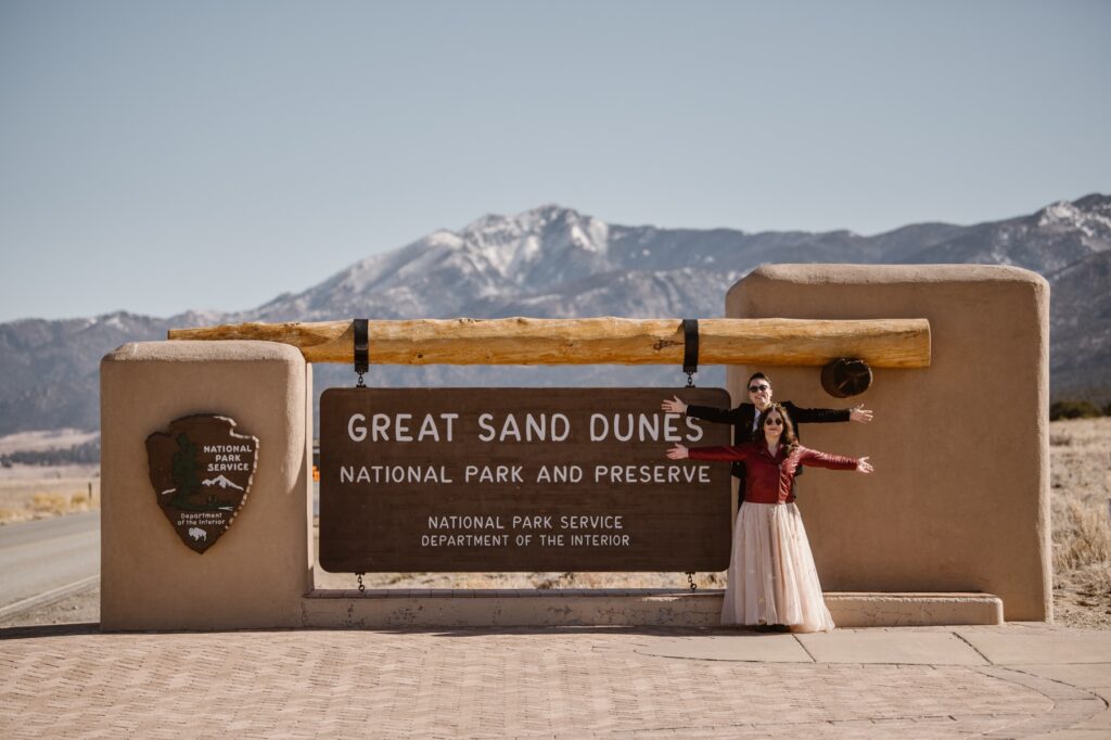Great Sand Dunes National Park sign