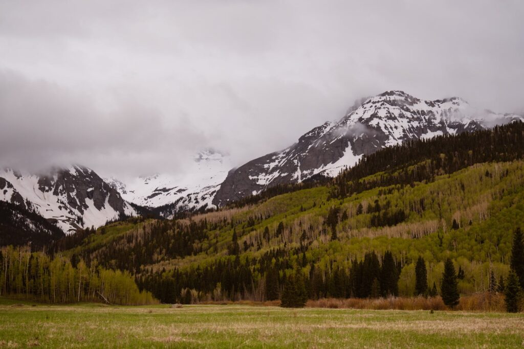 View of the mountains near Ouray, Colorado