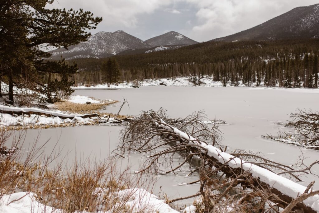 Photos of Sprague Lake in Winter 