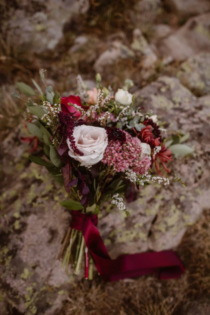 Wedding bouquet from Telluride florist