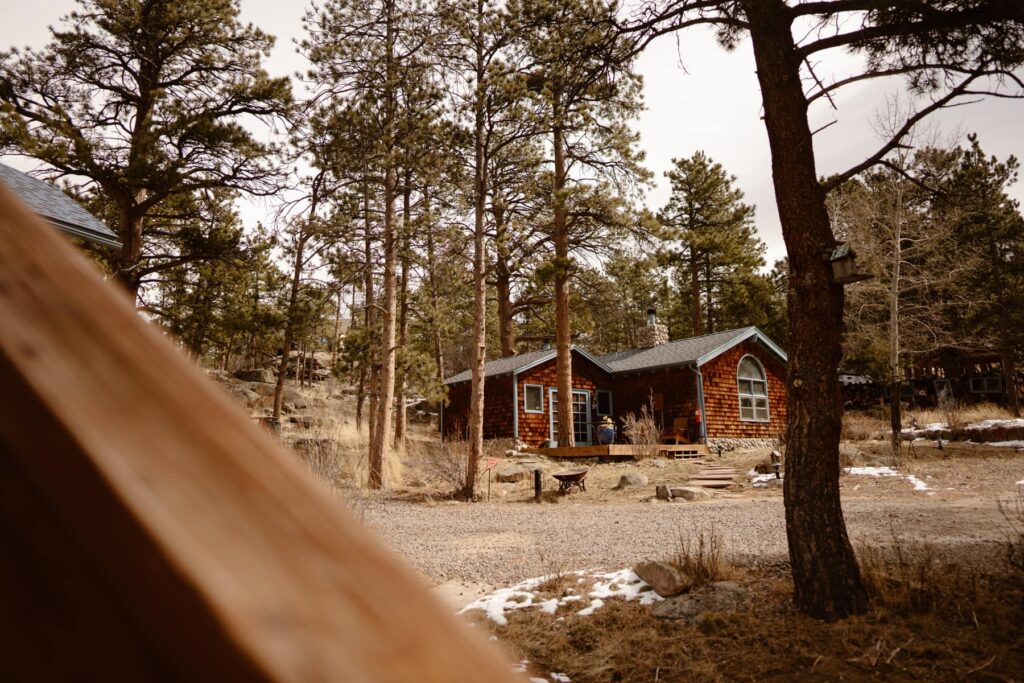 View of Romantic RiverSong Inn property in Estes Park