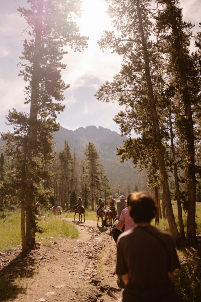 Best spot for horseback riding with mountain views in Estes Park