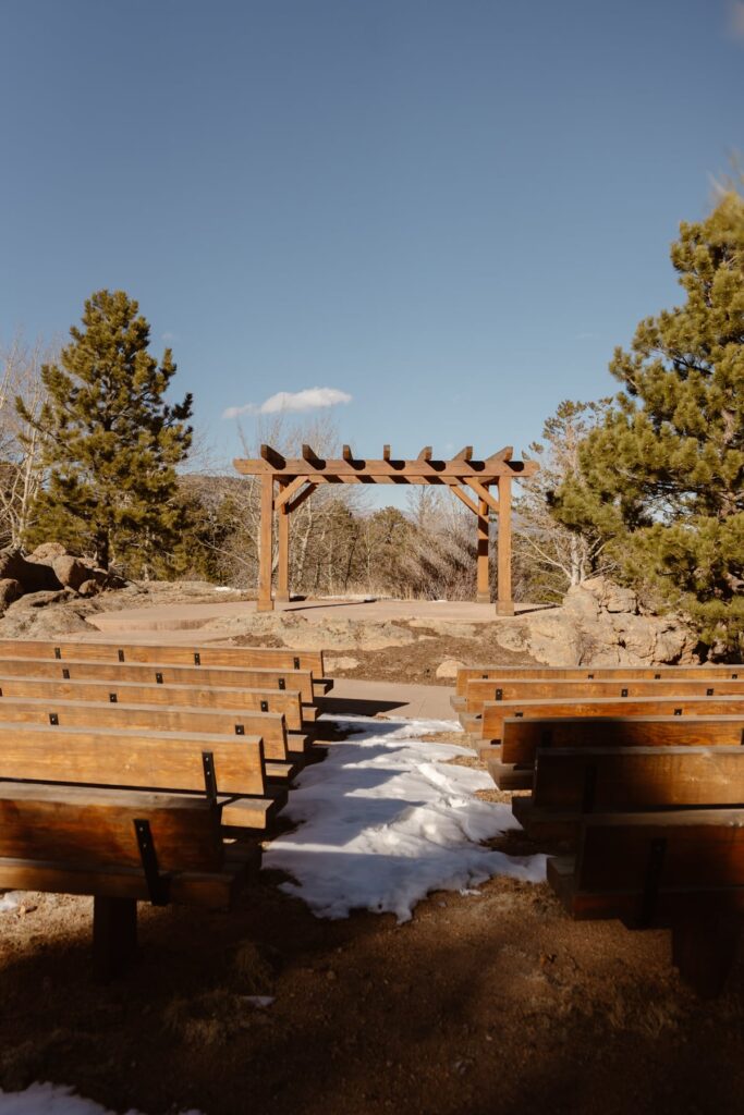 Wedding ceremony site at Taharaa Mountain Lodge